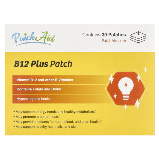 PatchAid, B12 Plus Patch, 30 Patches