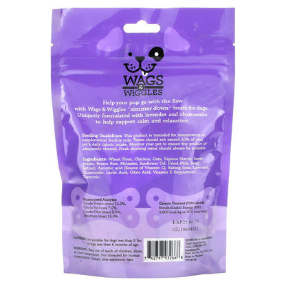 Wags & Wiggles, Simmer Down, Treats For Dogs, Chicken, 5.5 oz (156 g)