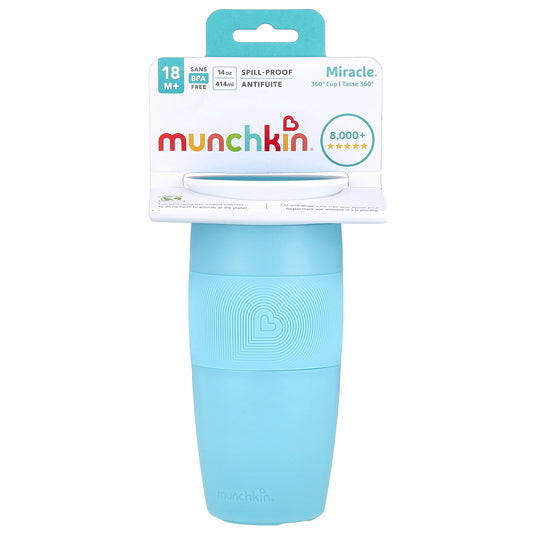 Munchkin, Miracle® 360° Cup, 18 Months+, Light Blue, 14 oz (414 ml)