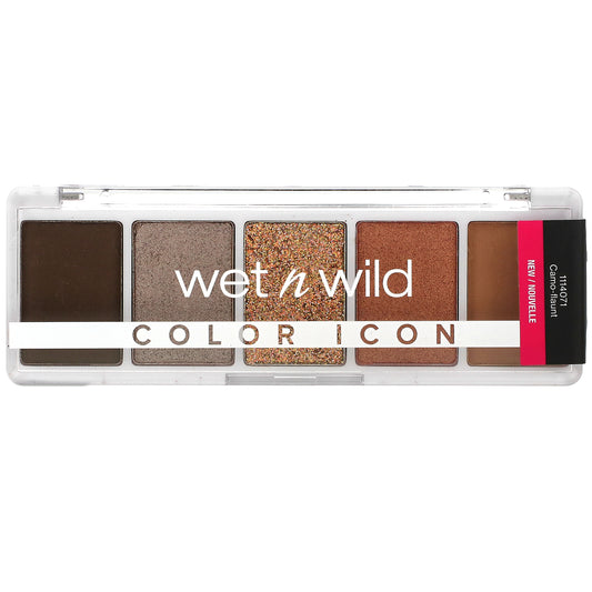 wet n wild, Color Icon, 5-Pan Shadow Palette, 1114071 Camo-flaunt, 0.21 oz (6 g)