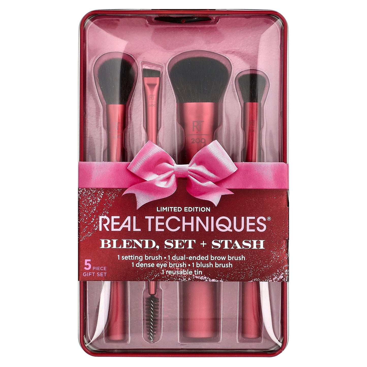 Real Techniques, Blend, Set + Stash Brush Set, 5 Piece Set