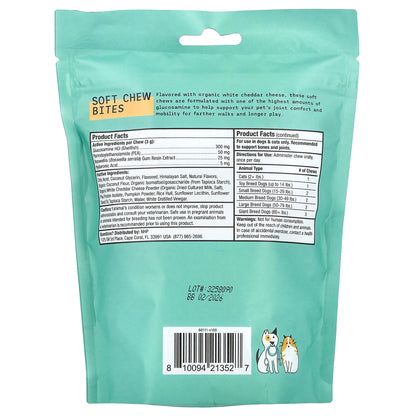 Dr. Mercola, Bark & Whiskers™, Bone & Joint Bites, For Dogs & Cats, White Cheddar, 6.34 oz (180 g)