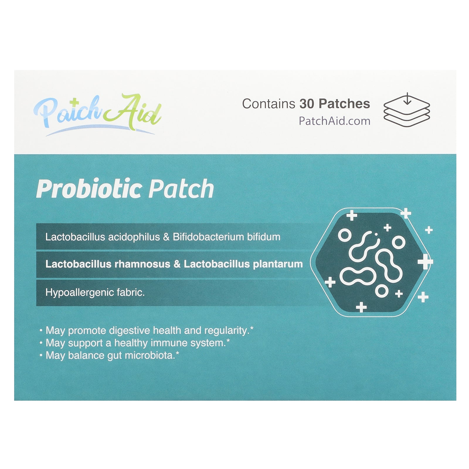 PatchAid, Probiotic Patch , 30 Patches