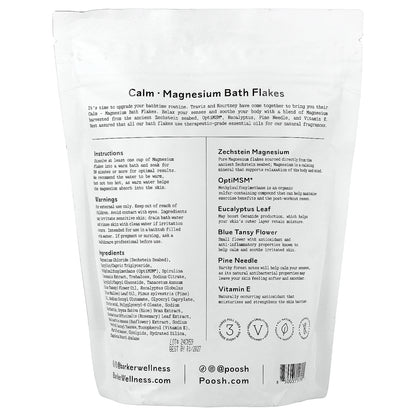 Barker Wellness Co, Calm, Magnesium Bath Flakes, 26.5 oz (750 g)