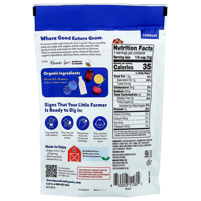 Once Upon A Farm, Organic Smoothie Melts, Toddler, Blueberry Burst, 1 oz (28 g)