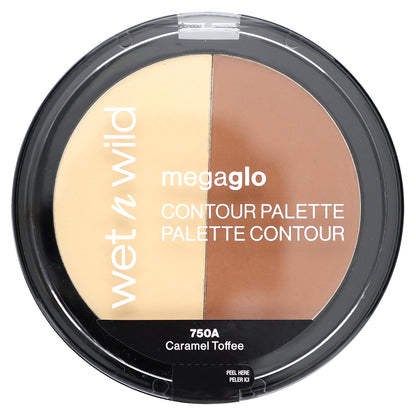 wet n wild, MegaGlo, Contour Palette, 750A Caramel Toffee, 0.44 oz (12.5 g)