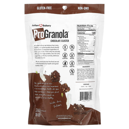 Julian Bakery, Pro Granola, Chocolate Cluster, 9 oz (255 g)