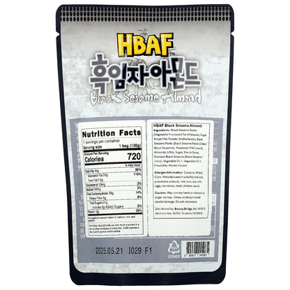 HBAF, Black Sesame Almond, 120 g