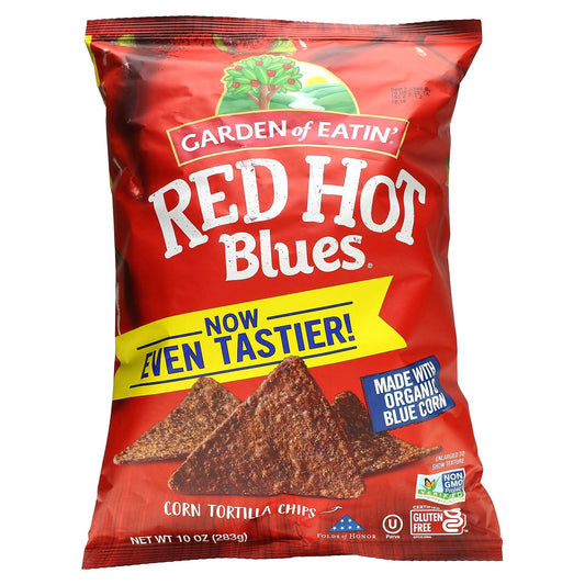 Garden of Eatin', Corn Tortilla Chips, Red Hot Blues , 10 oz (283 g)