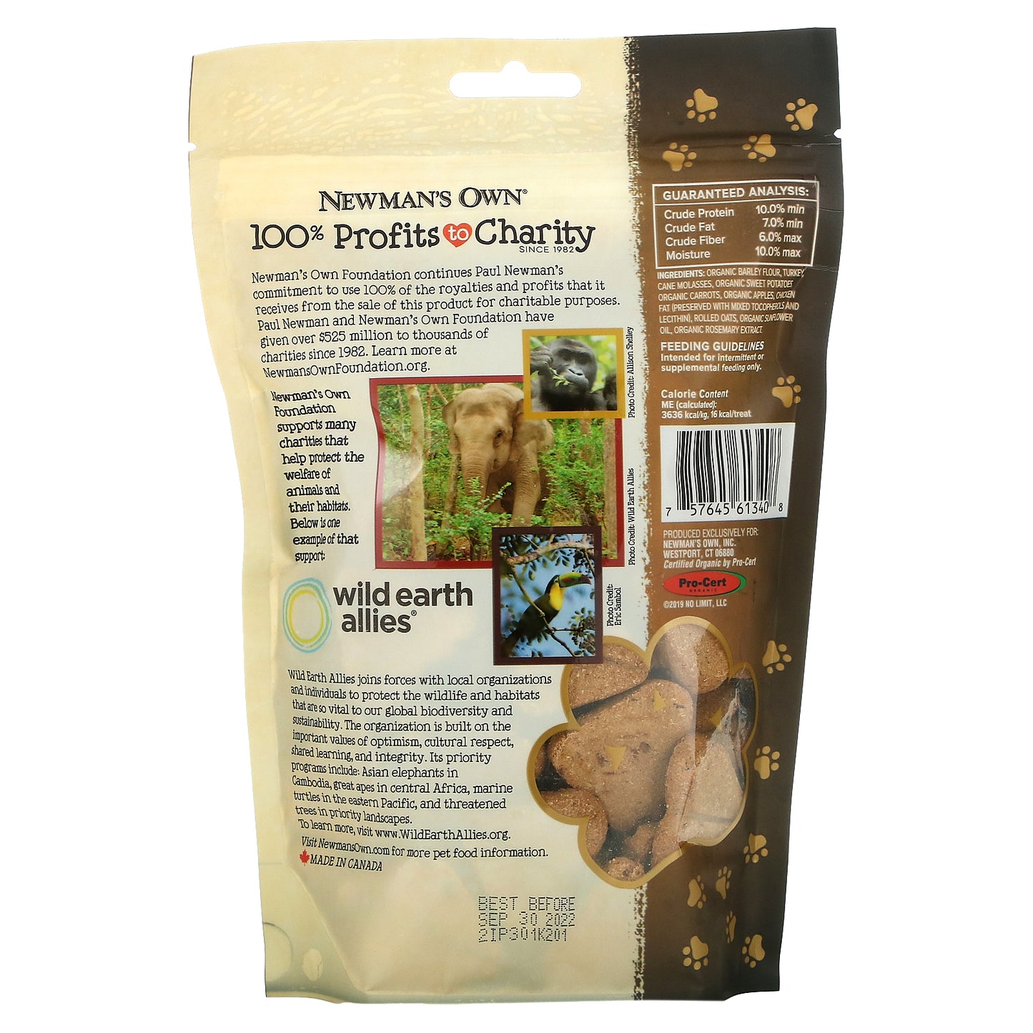 Newman's Own Organics, Dog Biscuits, All Size Dogs, Turkey and Sweet Potato, 10 oz (284 g)