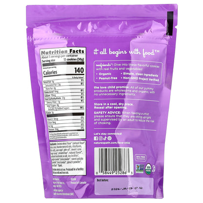 Love Child Organics, Nature's Path, Sea Friends™, Arrowroot Vanilla Cookies, 4.9 oz (140 g)
