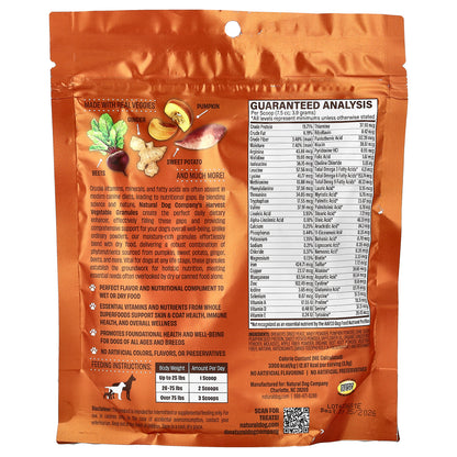 Natural Dog Company, Whole Food Harvest Vegetable, For Dogs, 8.2 oz (234 g)