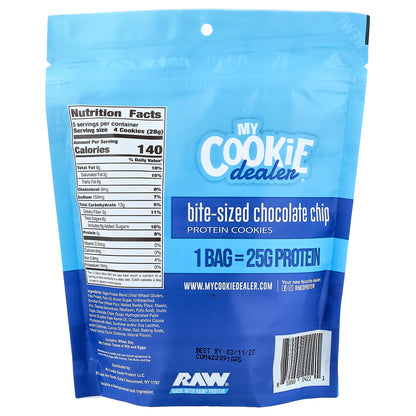 My Cookie Dealer Protein, Bite-Sized Protein Cookies, Chocolate Chip, 5 oz (142 g)