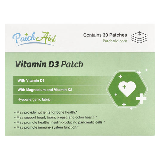 PatchAid, Vitamin D3 Patch, 30 Patches