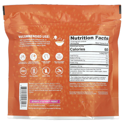 Vitauthority, Bone Broth Collagen, Chicken Noodle, 10.9 oz (310 g)