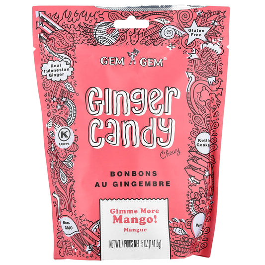 Jayone, Chewy Ginger Candy, Gimme More Mango!, 5 oz (141.8 g)