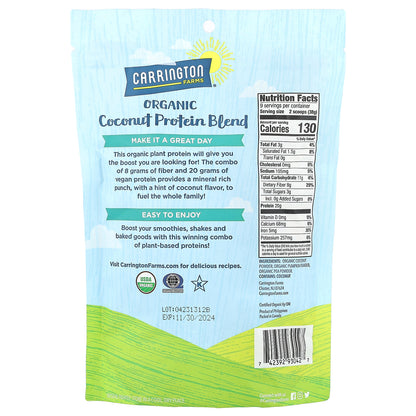 Carrington Farms, Organic Coconut Protein Blend, 12 oz (340 g)