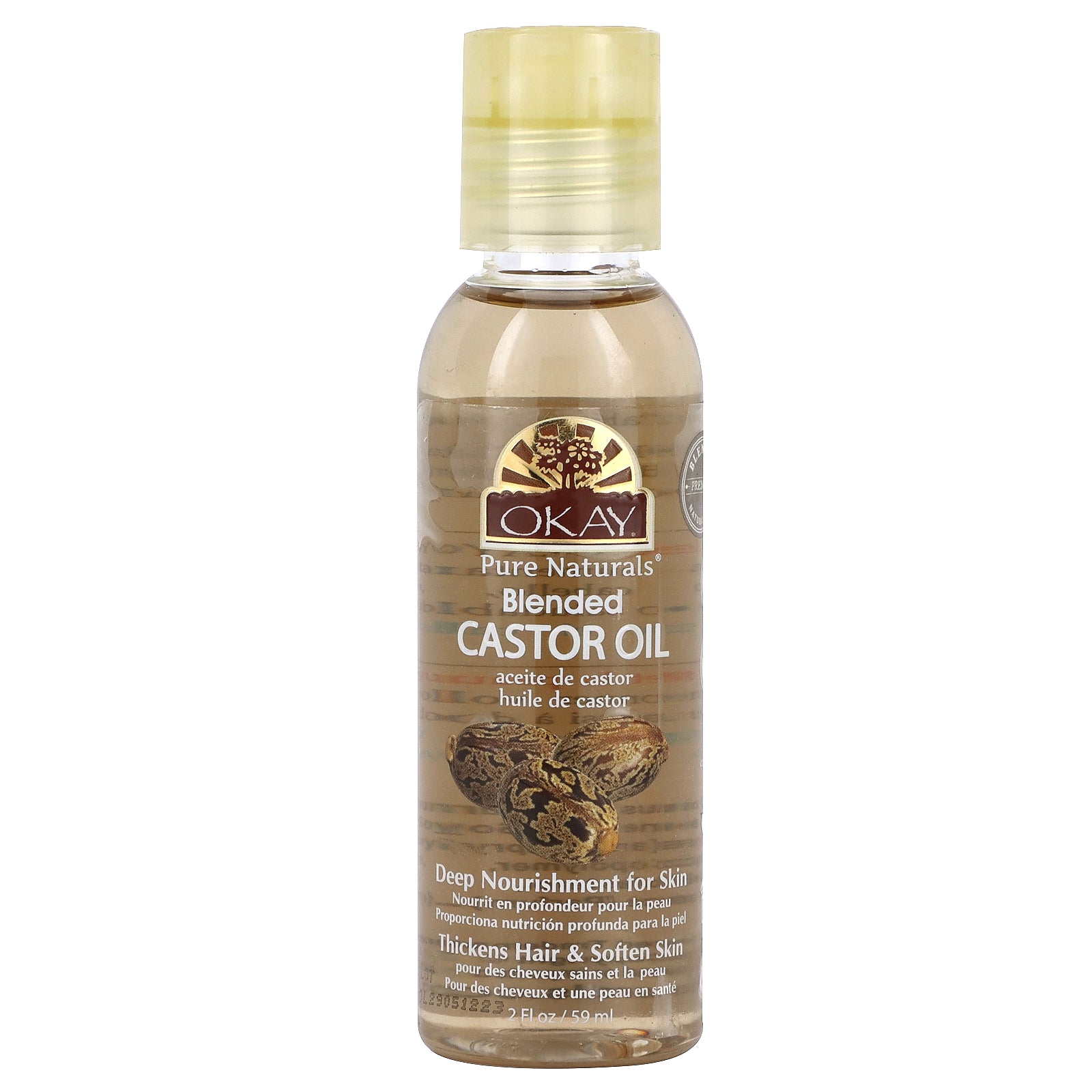 Okay Pure Naturals, Blended Castor Oil, 2 fl oz (59 ml)