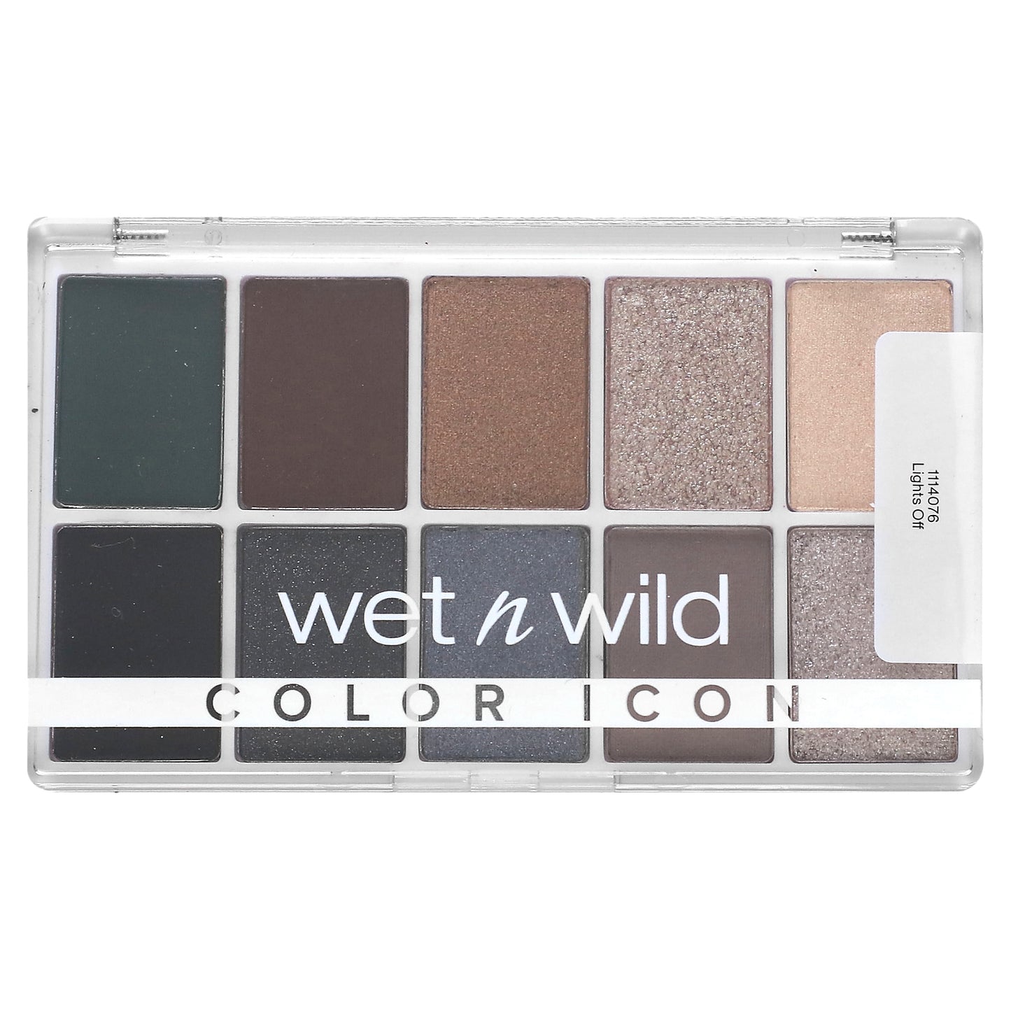 wet n wild, Color Icon, 10-Pan Shadow Palette, Lights Off, 0.42 oz (12 g)