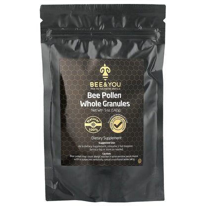 Bee & You, Bee Pollen Whole Granules, 5 oz (142 g)