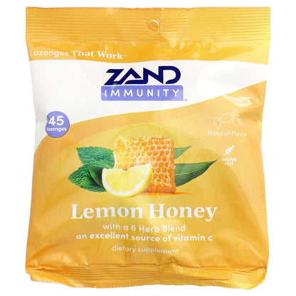 Zand, Immunity™, Lemon Honey Lozenges, 45 Lozenges