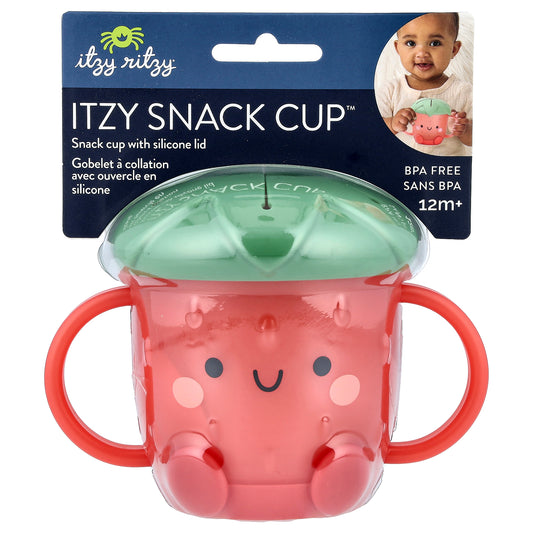 itzy ritzy, Itzy Snack Cup™, 12+ Months, Strawberry, 1 Cup