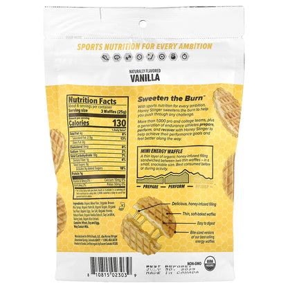 Honey Stinger, Mini Energy Waffles, Vanilla, 5.3 oz (150 g)