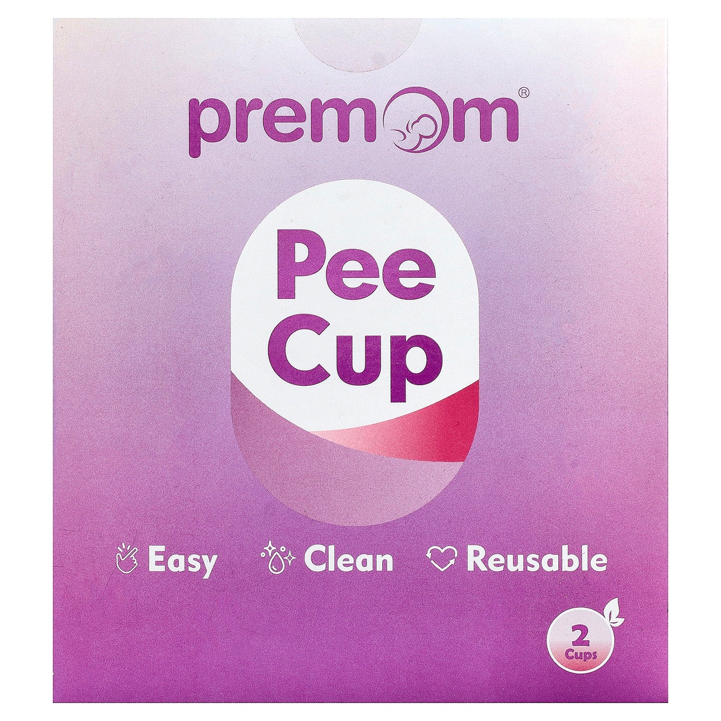 Premom, Pee Cup, 2 Cups