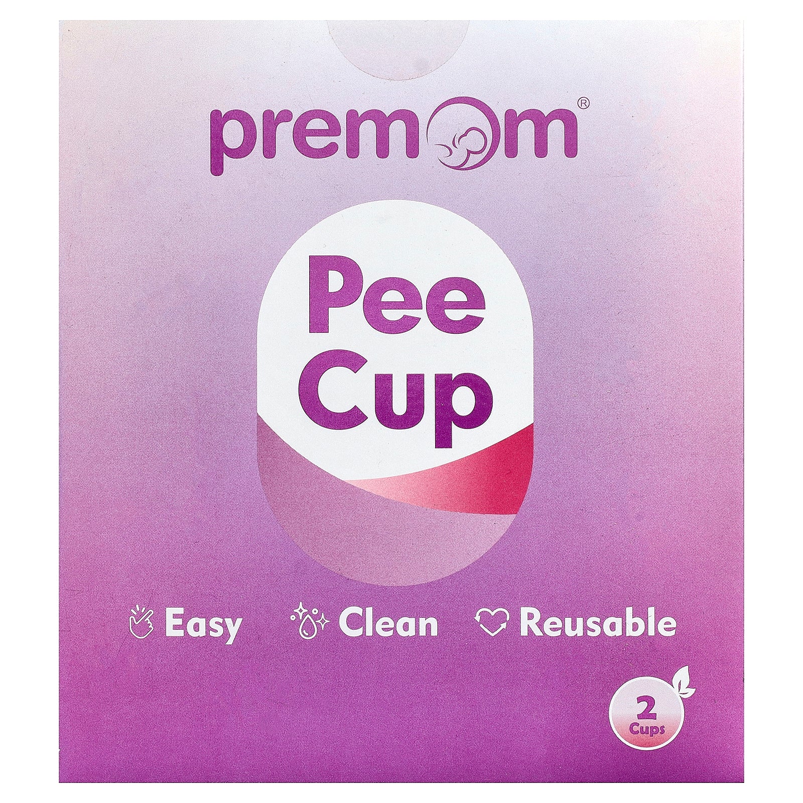 Premom, Pee Cup, 2 Cups