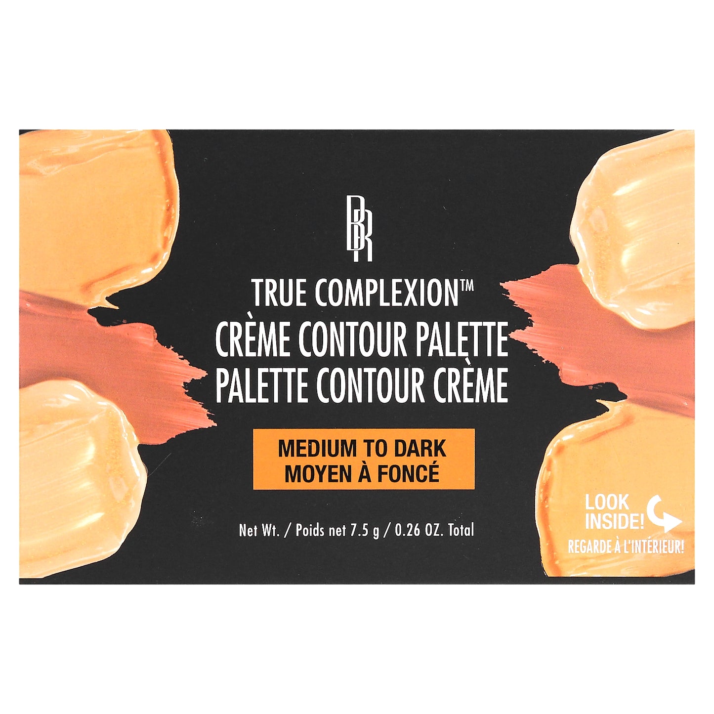 Black Radiance, True Complexion, Creme Contour Palette, 8323 Medium to Dark, 0.26 oz (7.5 g)