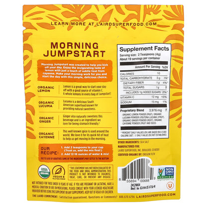 Laird Superfood, Morning Jumpstart, 2.7 oz (77 g)