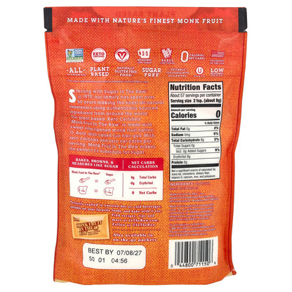 In the Raw, Monk Fruit In The Raw®, Zero Calorie Sweetener, 16 oz (454 g)