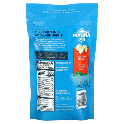 Mauna Loa, Dry Roasted Macadamias, Hawaiian Sea Salt, 4 oz (113 g)