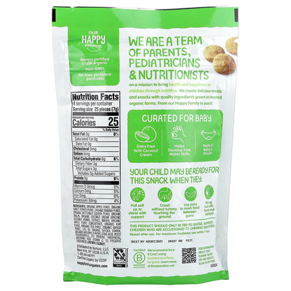 Happy Family Organics, Happy Baby, Organic Fruit & Veggie Creamies, Crawling Baby, Apple, Sweet Potato & Kiwi, 1 oz (28 g)