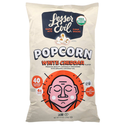 LesserEvil, Popcorn, White Cheddar , 4.6 oz (130 g)