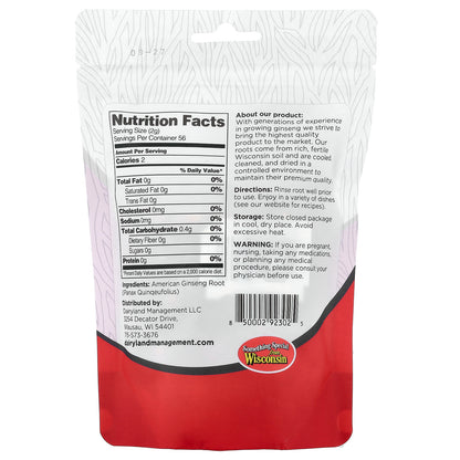 Dairyland Ginseng, American Ginseng Roots, 4 oz