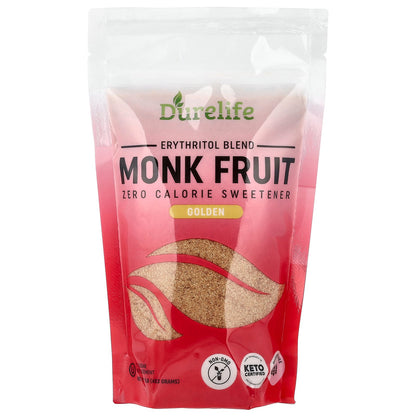DURELIFE, Erythritol Blend Monk Fruit, Golden, 1 lb (453 g)