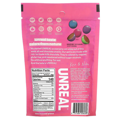 Unreal, Milk Chocolate Gems, 5 oz (142 g)