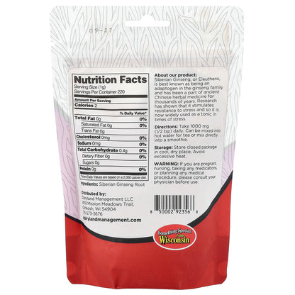 Dairyland Ginseng, Siberian Ginseng Powder, 8 oz