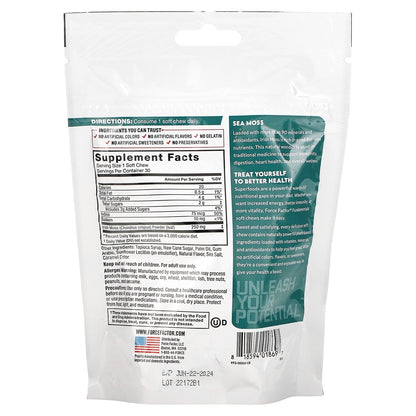 Force Factor, Fundamentals, Sea Moss, Salted Caramel, 30 Soft Chews (250 mg per Chew)