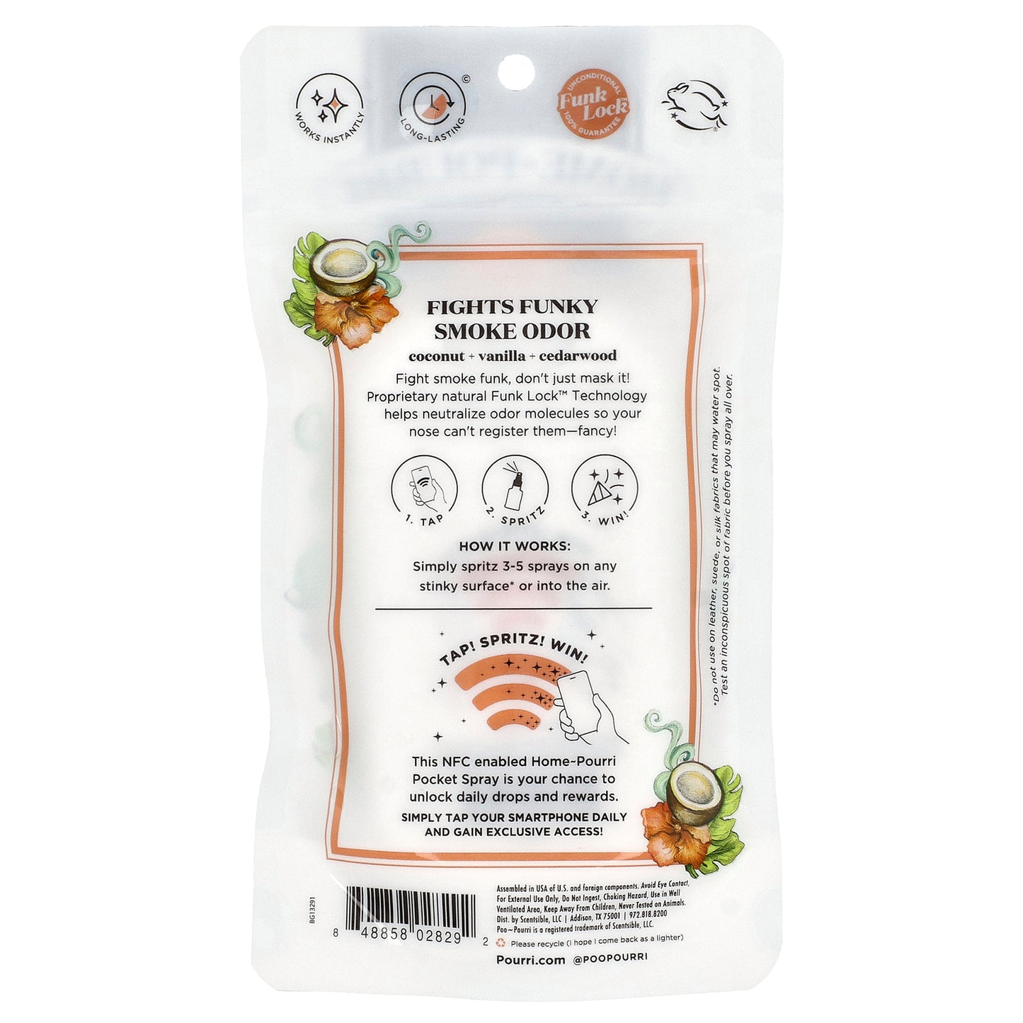 Poo-Pourri, Home-Pourri™, Smoke Odor Control, Island Breeze, 1 fl oz (30 ml)