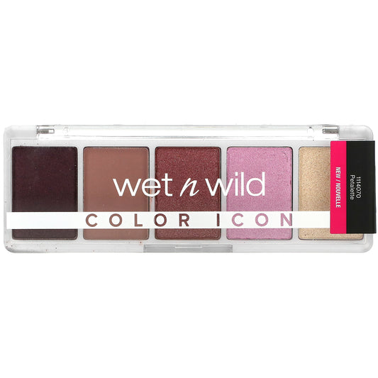 wet n wild, Color Icon, 5-Pan Shadow Palette, 1114070 Petalette, 0.21 oz (6 g)