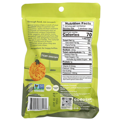 GoodSam, Small Farms™, Crispy Crunchy Chips, Pineapple, 0.7 oz (20 g)