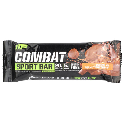 MusclePharm, Combat Sport Bar™, Chocolate Peanut Butter Cup, 1.90 oz (54 g)