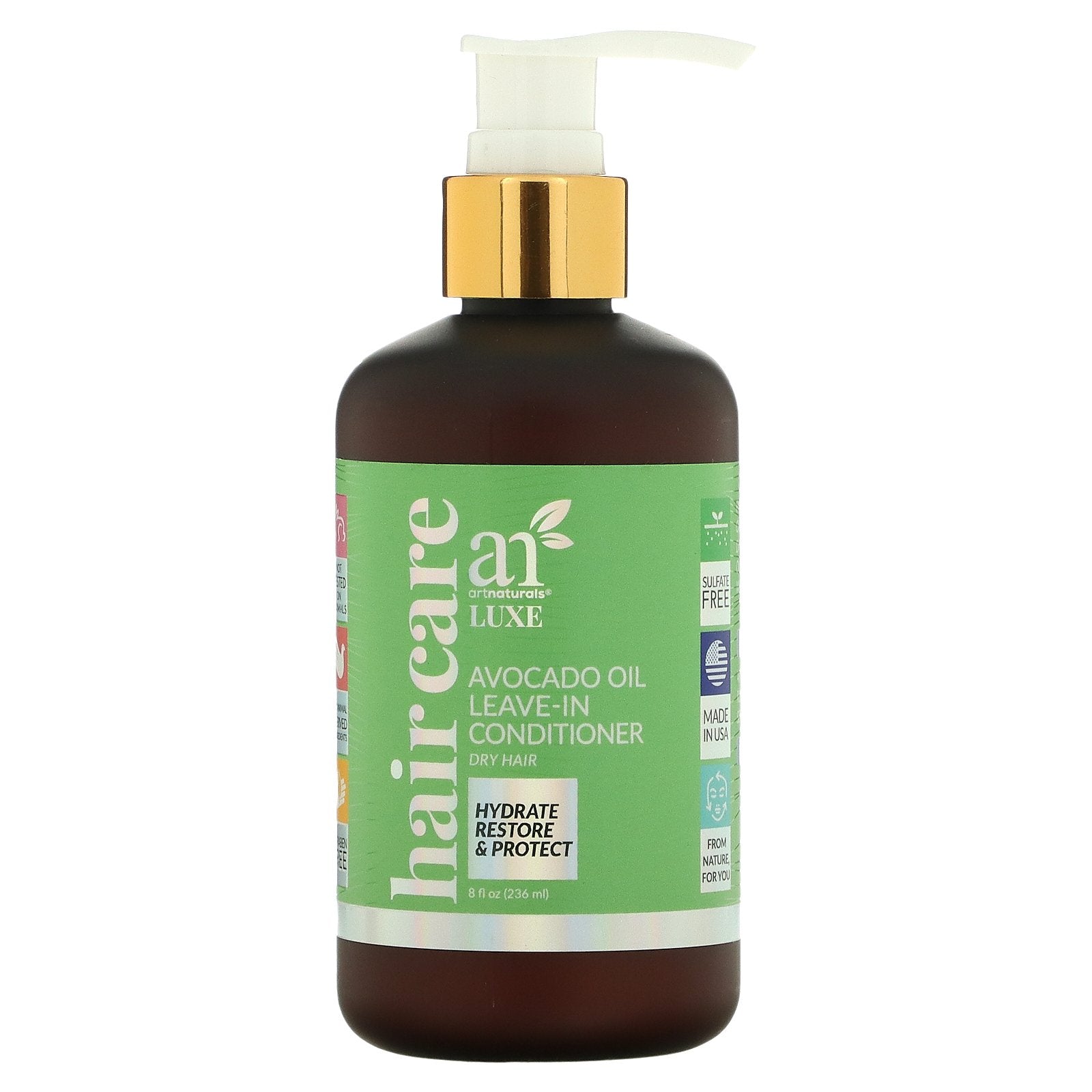 artnaturals, Luxe, Avocado Oil Leave-In Conditioner, Dry Hair, 8 fl oz (236 ml)