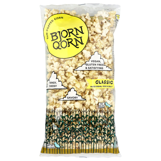 BjornQorn, Sun-Popped Corn, Classic, 3 oz (85 g)