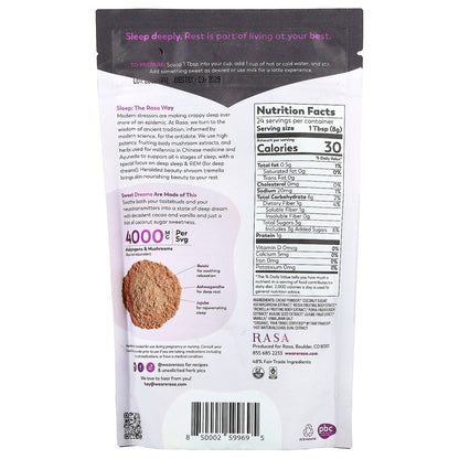 Rasa, Adaptogen & Mushroom Sleep Blend, Instant, Deep Dream Cacao, 6.77 oz (192 g)