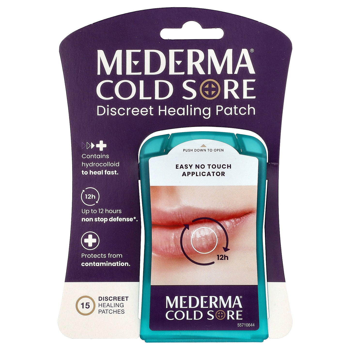 Mederma, Cold Sore, Discreet Healing Patch, 15 Patches