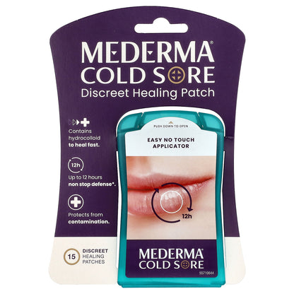Mederma, Cold Sore, Discreet Healing Patch, 15 Patches