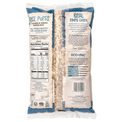 Nature's Path, Organic Rice Puffs Cereal, 6 oz (170 g)